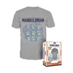 Funko Boxed Pop! Tees: Star Wars: The Mandalorian - Grogu On Ship T-Shirt (S)
