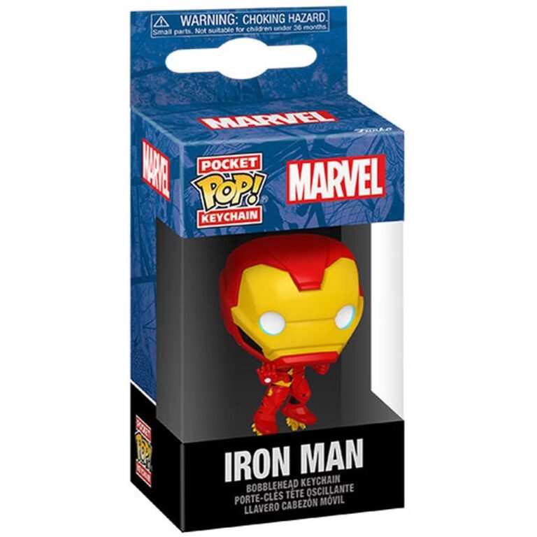 Funko Pocket Pop! Marvel: Iron Man (New Classics) Bobble-Head Vinyl Figure Keychain