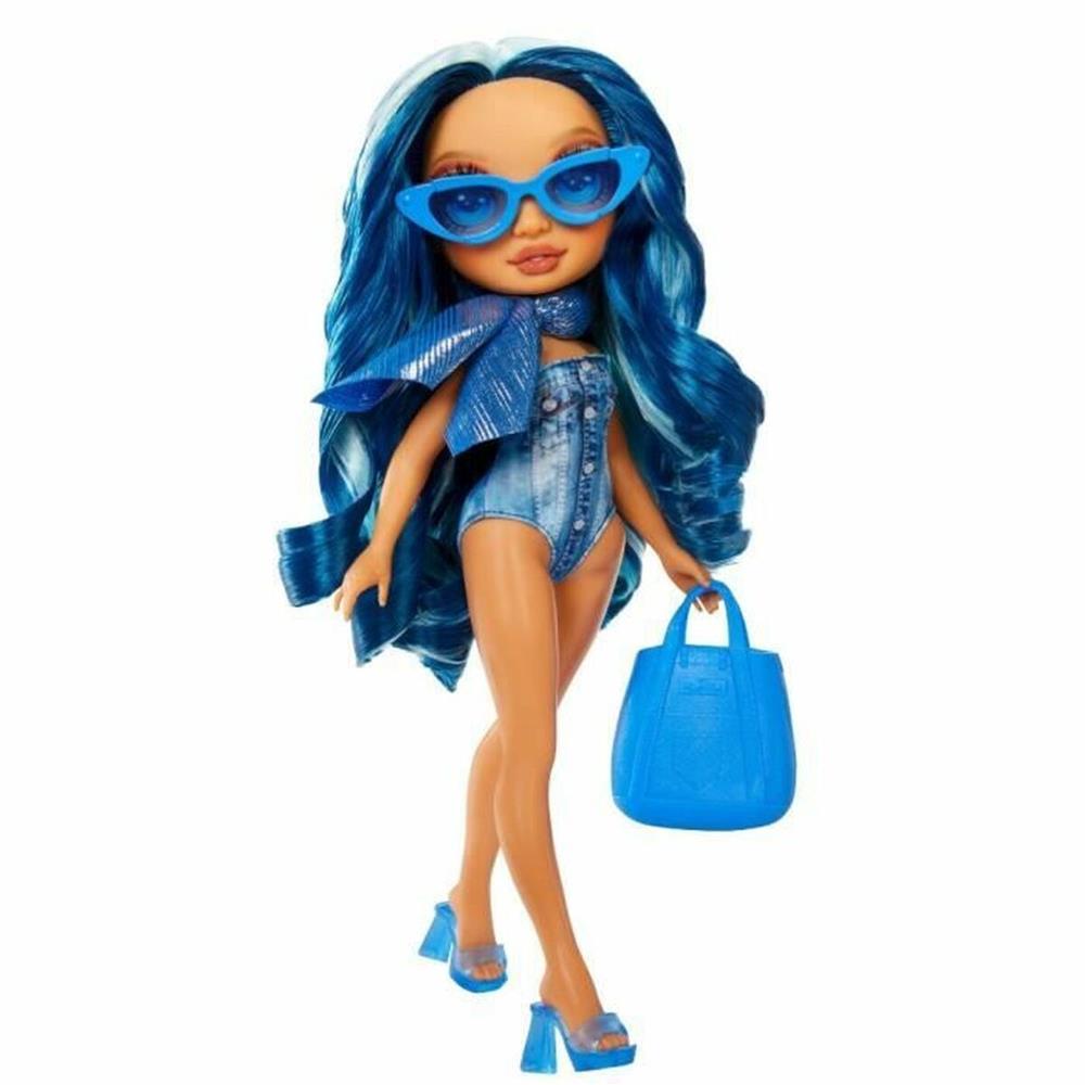 120820266a7d02b777e78.jpeg MGA Rainbow High: Swim & Style Fashion Doll- Skyler Bradshaw (Blue) Doll (507307-EUC)