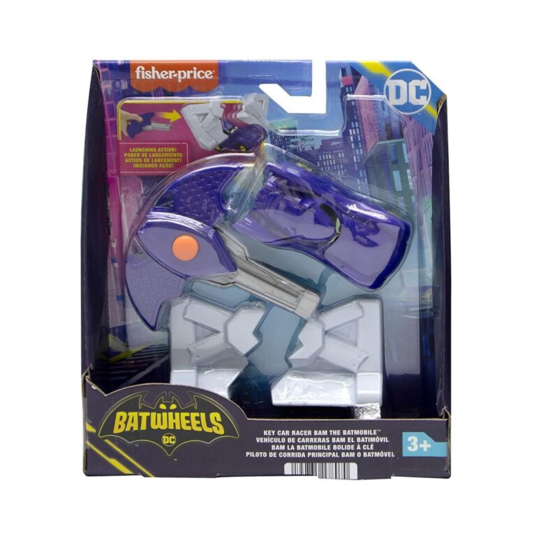 Fisher-Price DC Batwheels - Key Car Racer Bam the Batmobile Vehicle (HRJ54)