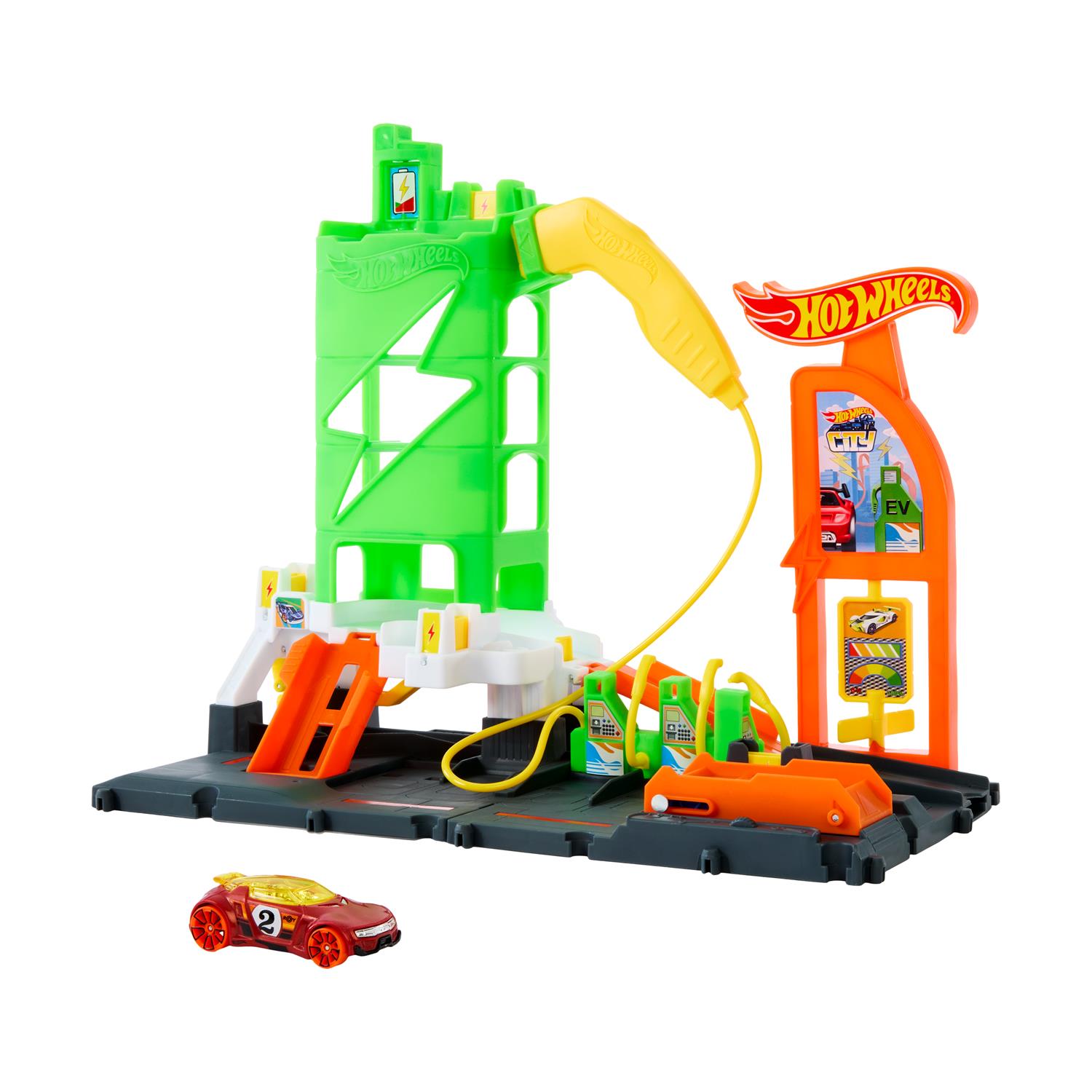 Mattel Hot Wheels City: Super Recharge Fuel Station - Playset (HTN79)