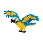 Bandai Nanoblock : Animal - Perroquet bleu et jaune Building Block Figure (NBC343)