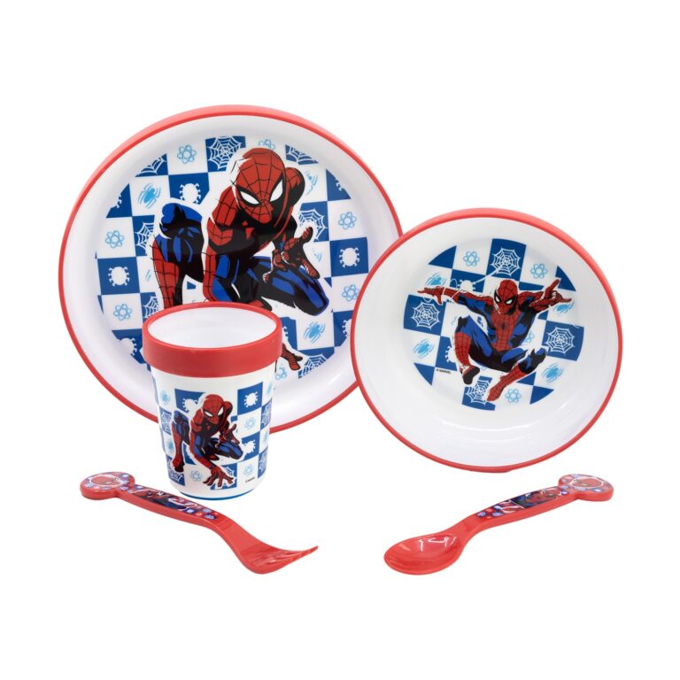 Stor: Marvel: Spider-Man Arachnid Grid - Non Slip 5 Pcs Bicolor Premium Set (74781)