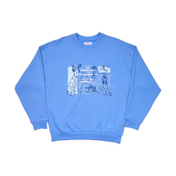 Loungefly Disney: Dogs & Cats Oversized Crewneck Sweatshirt (XL)(WDSWC0001X)