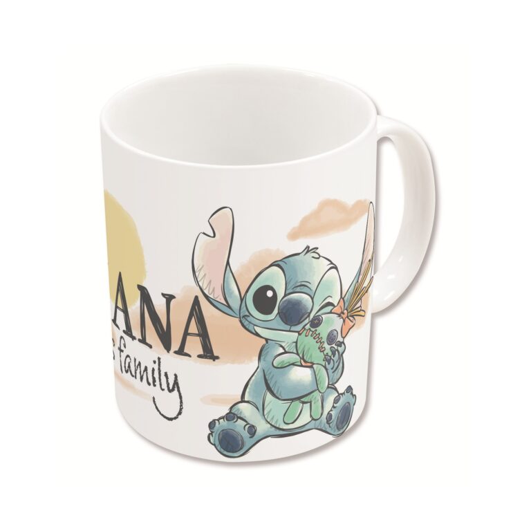 Stor Disney: Stitch & Angel Ohana Means Family - Young Adult Ceramic Mug In Gift Box (325ml) (93492)