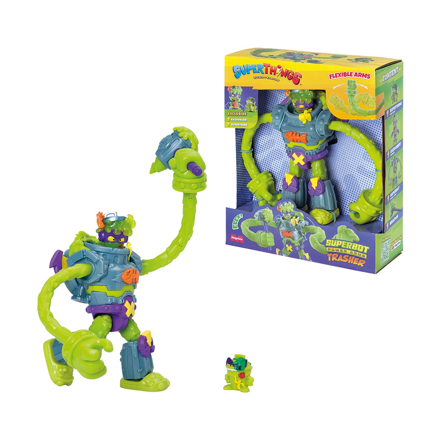 130820266a7d1cc4826b8.jpeg AS Superthings: Rivals of Kaboom - Superbot Power Arms Trasher Action Figure (1013-62121)