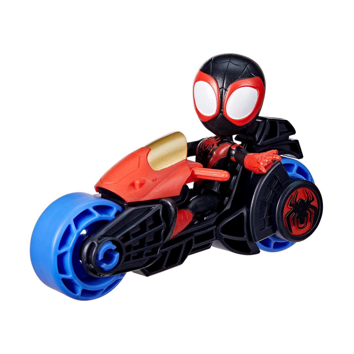 130820266a7d1db039eb7.jpeg Hasbro Marvel: Spidey And His Amazing Friends - Miles 'Spin' Morales Motorcycle (F7460)