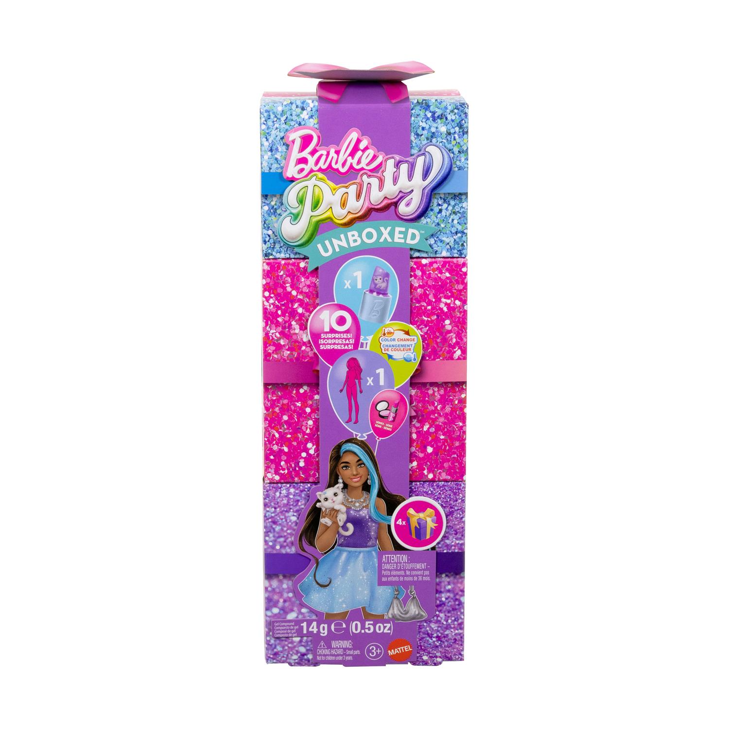 130820266a7d24c2be89a.jpeg Mattel Barbie Reveal: Glam Party Unboxed - Brunette Doll (JFY66)
