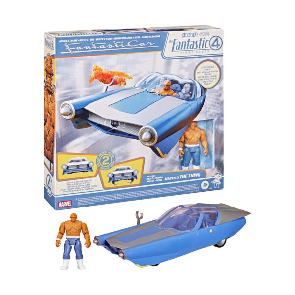 Hasbro Marvel Fantastic Four: First Steps - Hover & Cruise Fantastic Car & Thing Vehicle & Figure (G0983)