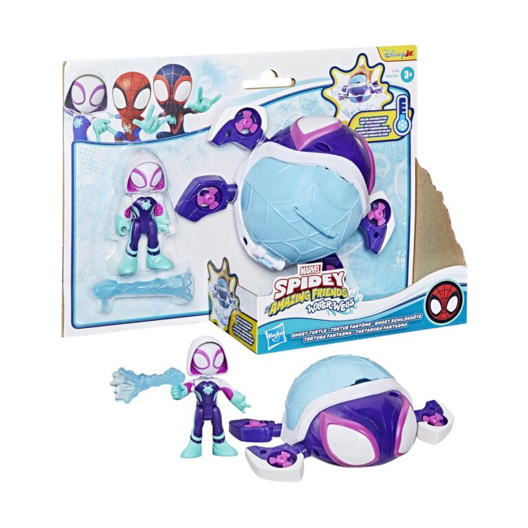 Hasbro Disney Jr. Marvel: Spidey And His Amazing Friends Waterwebs - Ghost Turtle Figure & Vehicle (G1466)