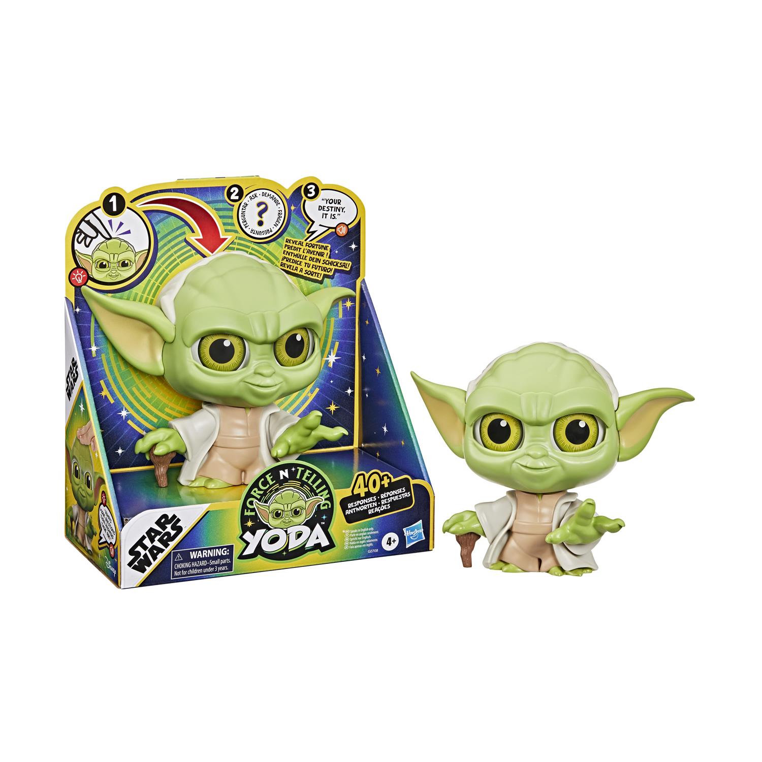 130820266a7d27f8339b9.jpeg Hasbro Disney: Star Wars - Force N' Telling Yoda (English Language) (G0708)