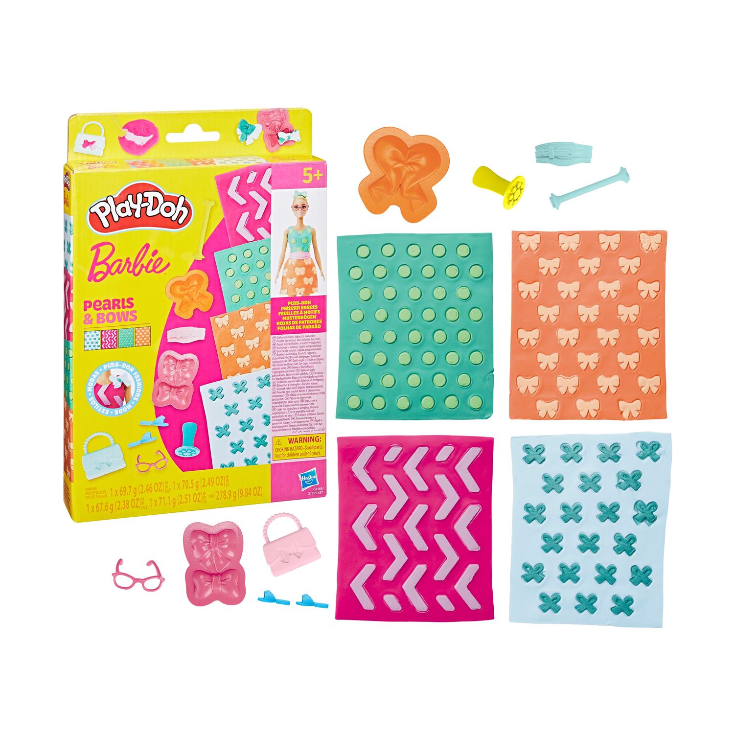 130820266a7d28671d112.jpeg Hasbro Play-Doh: Fashion - Barbie Designer Patterns Packs Pearls And Bows (G1365)
