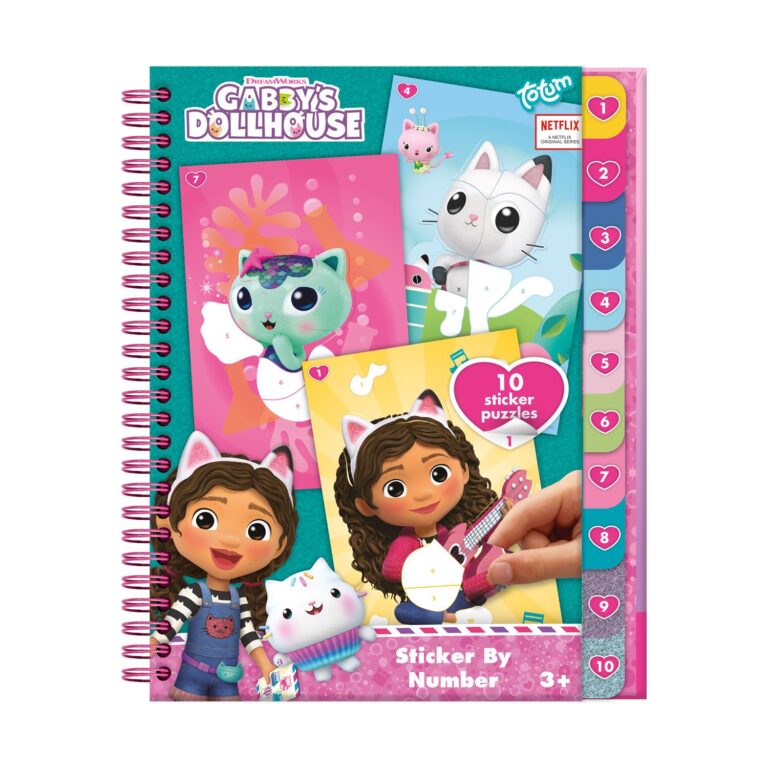 Totum: Gabby's Dollhouse - Sticker By Number Book (TT421028)