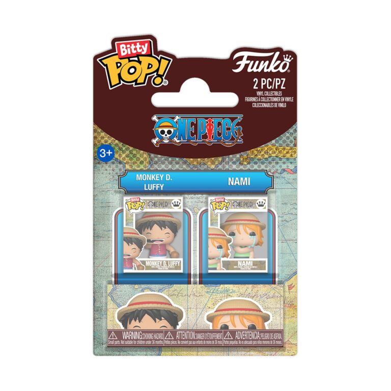 Funko Bitty Pop! 2-pack: One Piece - Monkey D. Luffy & Nami Vinyl Figures