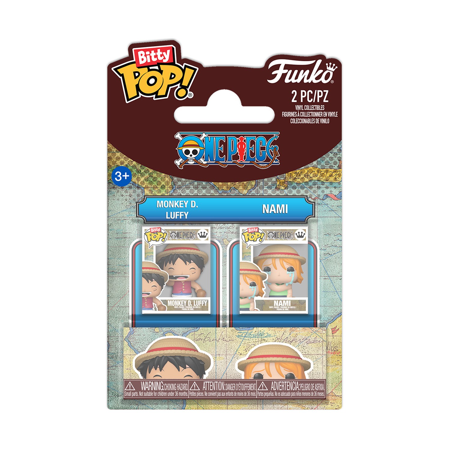 130820266a7d378315c6e.jpeg Funko Bitty Pop! 2-pack: One Piece - Monkey D. Luffy & Nami Vinyl Figures