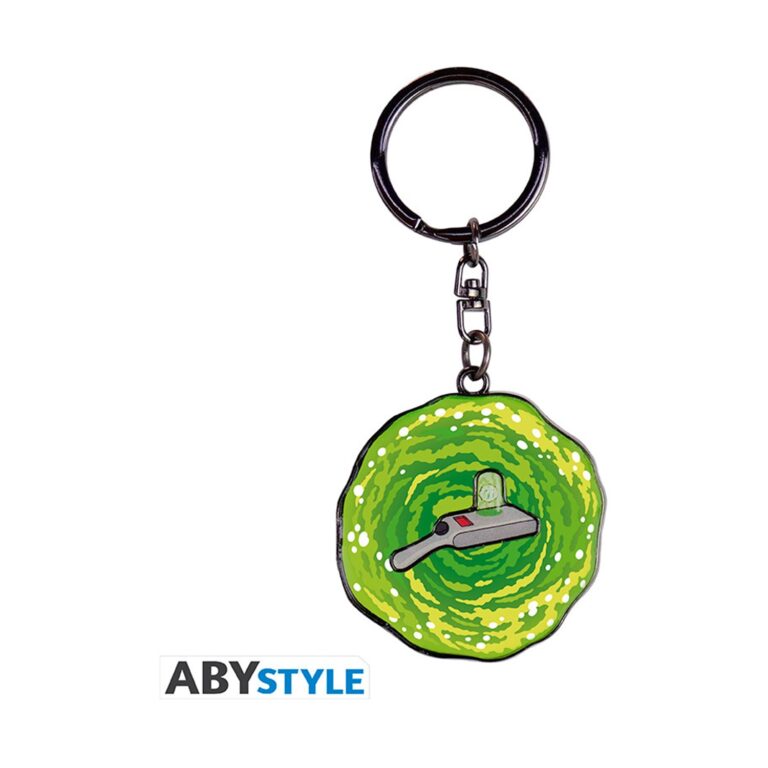 Abysse: Rick And Morty - Portal Gun Metal Keychain (ABYKEY387)