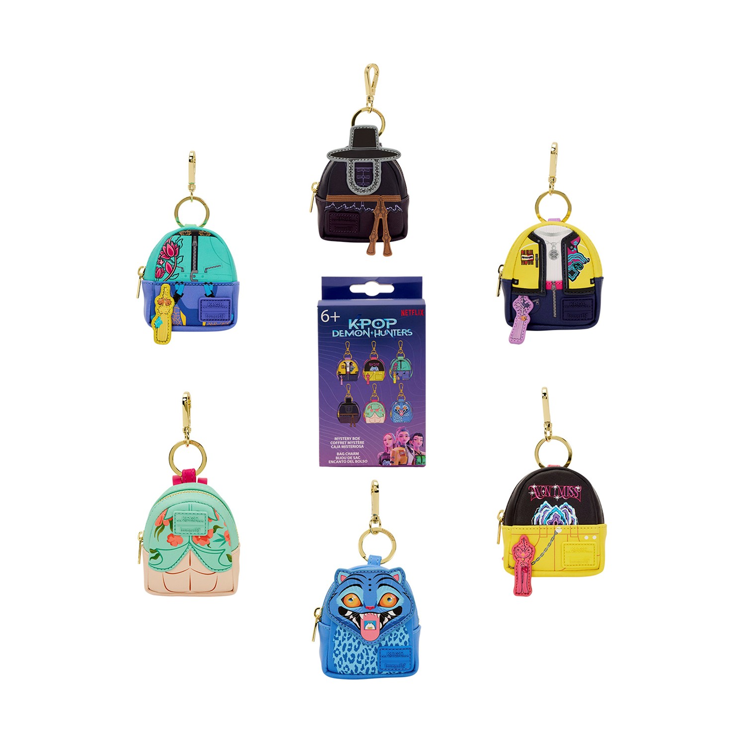 Loungefly: K-Pop Demon Hunters Mystery Mini Backpack Keychain Charm (NFXBC0002)