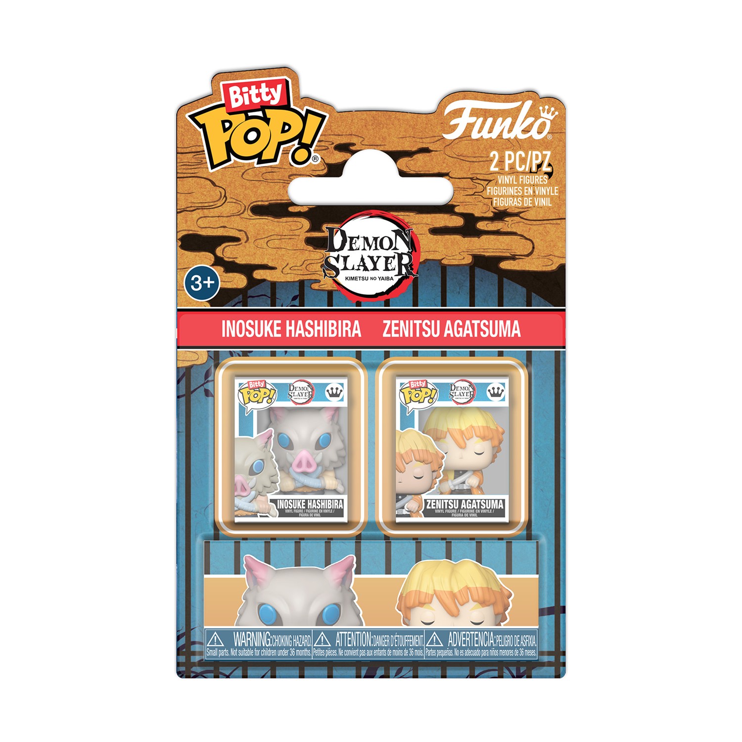 130820266a7d3d1123c68.jpeg Funko Bitty Pop! 2-Pack: Demon Slayer - Inosuke Hashibira & Zenitsu Agatsuma Vinyl Figures