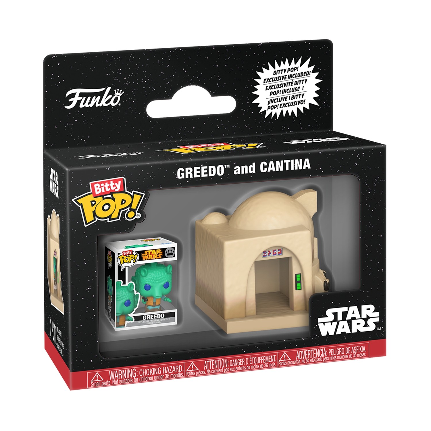 130820266a7d3d235534a.jpeg Funko Bitty Pop! Towns: Star Wars - Greedo with Cantina Vinyl Figures