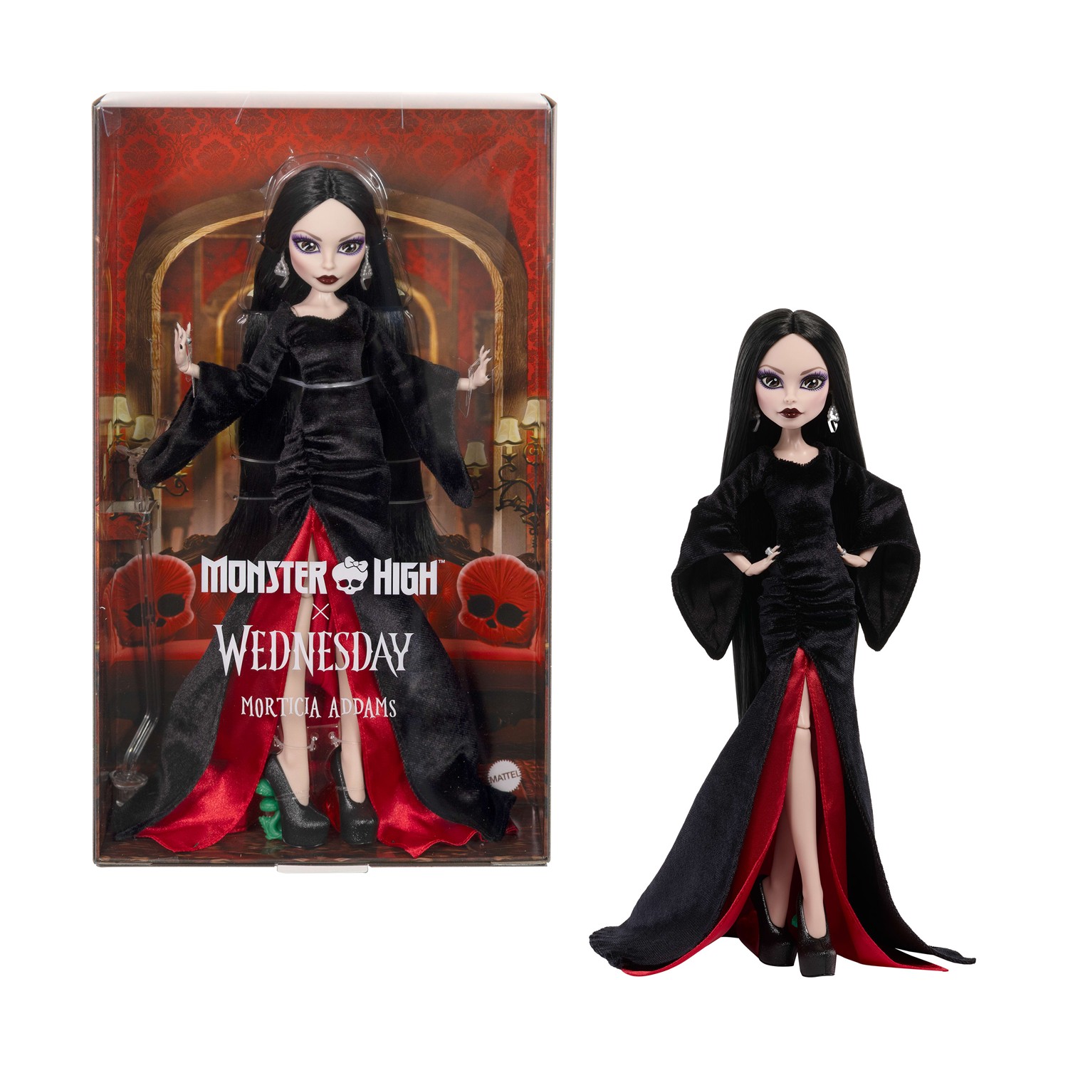 130820266a7d454e88884.jpeg Mattel: Monster High x Wednesday - Morticia Addams Doll (JLK99)