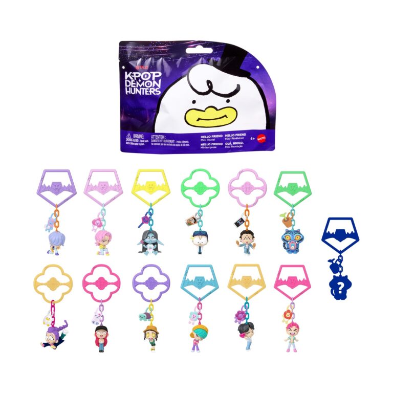 Mattel K-POP Demon Hunters: Hello Friend - Mini Collectible Keychain Figure (Blind Bag) (JRN57)