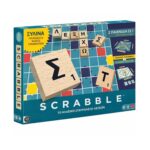 Mattel Games Family: Scrabble - New Scrabble with Wooden Letters (Greek Language) (JLJ58)