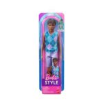 Mattel Barbie: Style - Ken Fashionistas Doll with Dark Skin, Lavendar Shorts with Turquoise & Lavender Argyle Shirt #253 (JJN67) – imagine 2