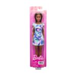 Mattel Barbie - Brown Hair Dark Skin Doll with Blue Dress (JKB59) – imagine 2