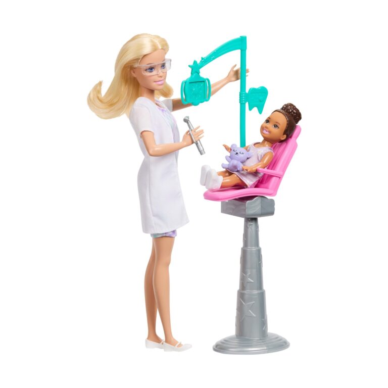 Mattel Barbie: You Can Be Anything - Dentist with Kid Doll (JMK14)