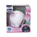 Chicco First Dreams: 2 in 1 Cot and Nightstand Projector - Polar Bear Pink (Y01-11558-10) – imagine 2