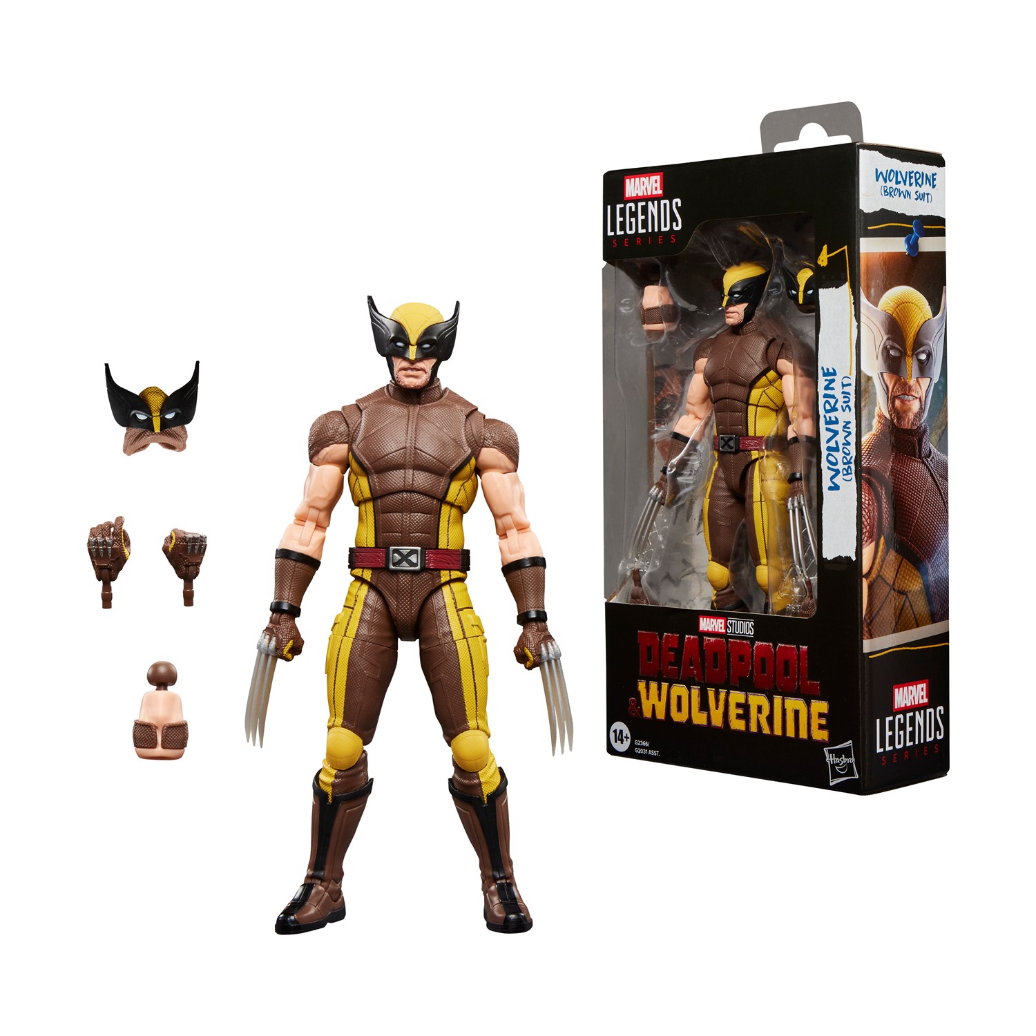 130820266a7d4c34c0985.jpeg Hasbro Marvel Legends Series: Deadpool & Wolverine - Wolverine (Brown Suit) (G2366)
