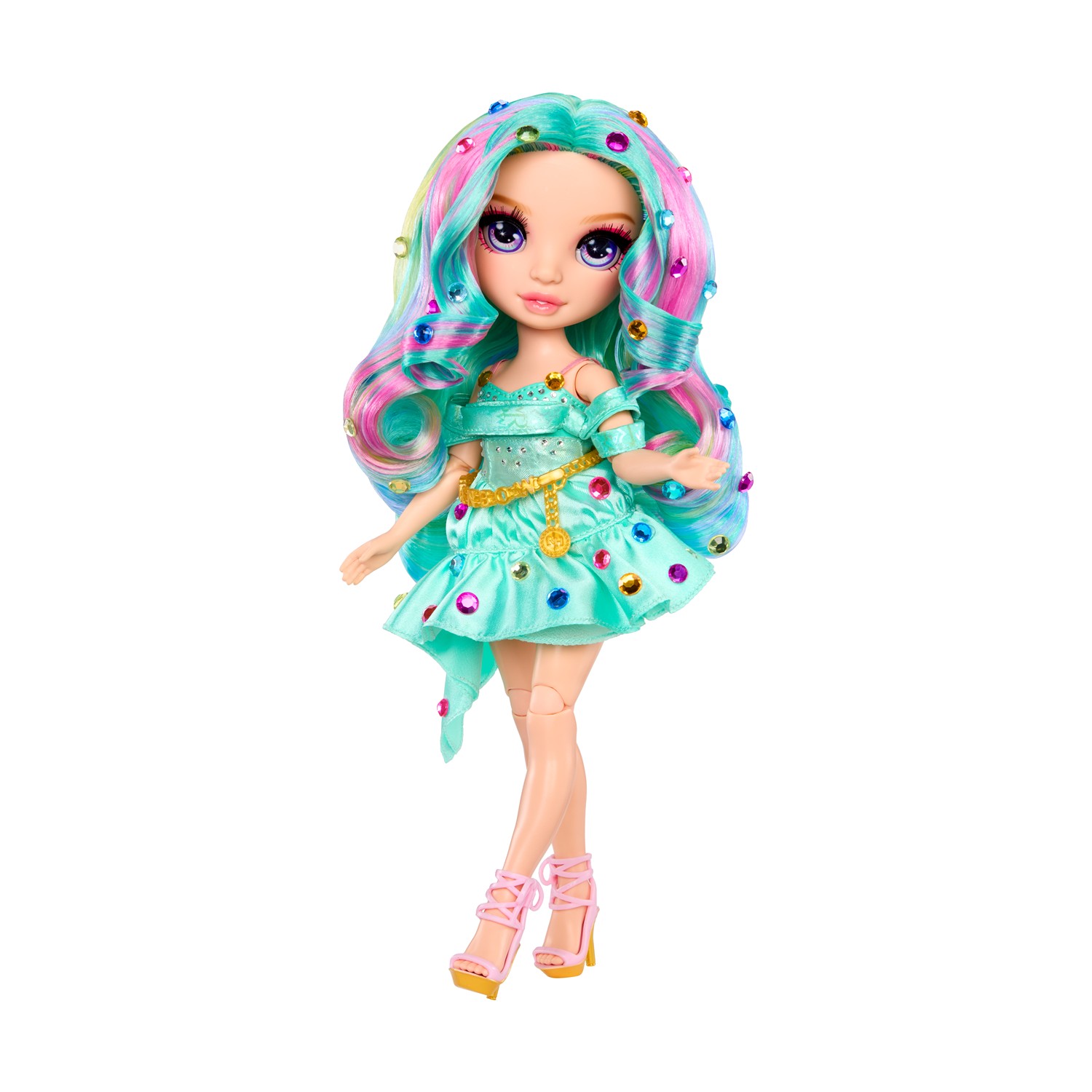 130820266a7d4ce8b6135.jpeg MGA Rainbow High: Be Dazzling - Fashion Doll Celine Turquoise (Teal) (597827)