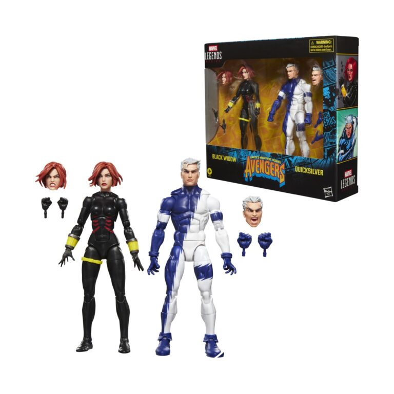 Hasbro Marvel Legends Series: Avengers - Black Widow and Quicksilver Figures (G2122)