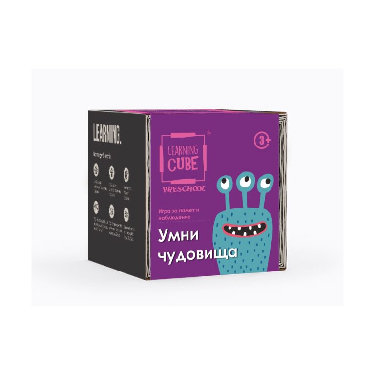K-Toyz Learning Cubes: Clever Monsters Spot The Differences & Memo (Bulgarian Language) (LC-028)