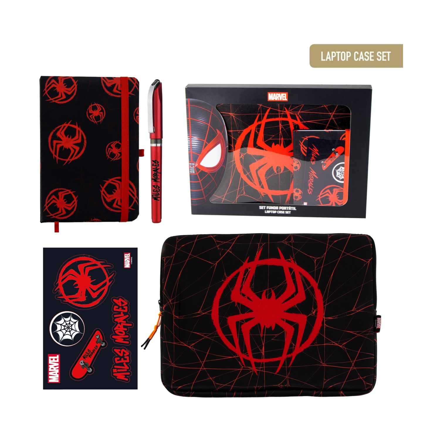 130820266a7d55f6d5638.jpeg Cerda Marvel: Spider-Man - Laptop Case Set (2600003428)