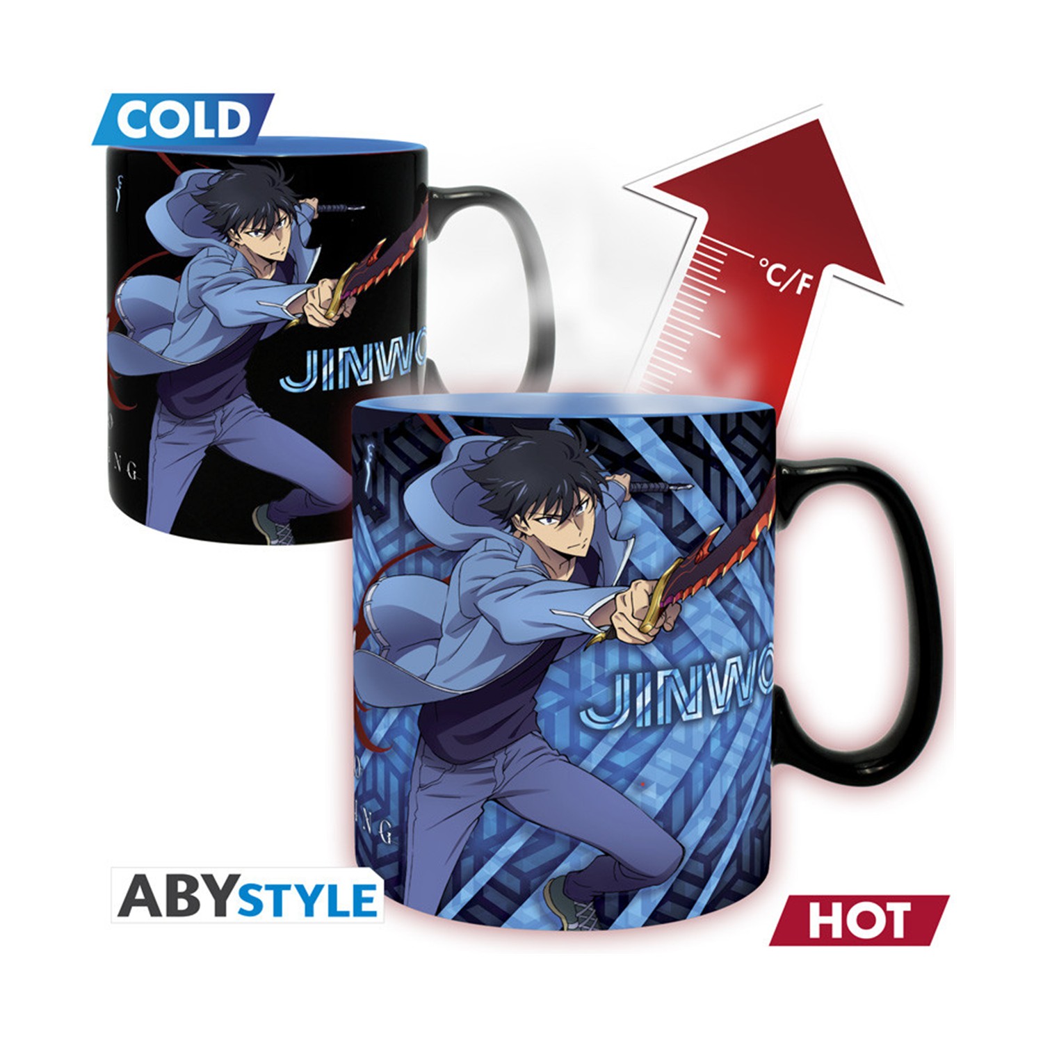 Abysse: Solo Leveling - Jinwoo & Igris Heat Change Mug (460ml) (ABYMUGA690)