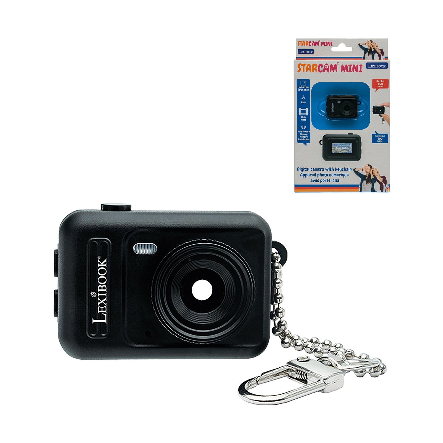 130820266a7d5c54ca081.jpeg Lexibook: Starcam Mini - Keychain Miniature Camera Black (25.DJKC76BK)