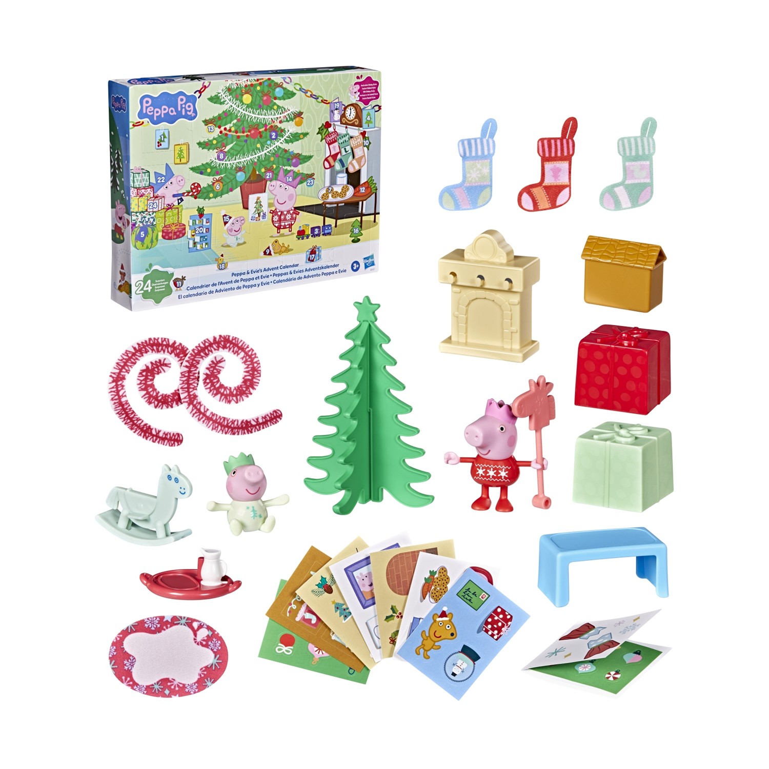 130820266a7d5cc92903b.jpeg Hasbro Peppa Pig: Peppa & Evine's Advent Calendar - 24 Suprises (G3127)