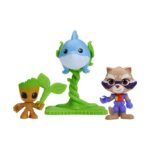 Hasbro Disney Jr.: Marvel Spidey and His Amazing Friends Rescue Webs - Groot, Rocket & Jeff the Land Shark Figures (G3045) – imagine 2