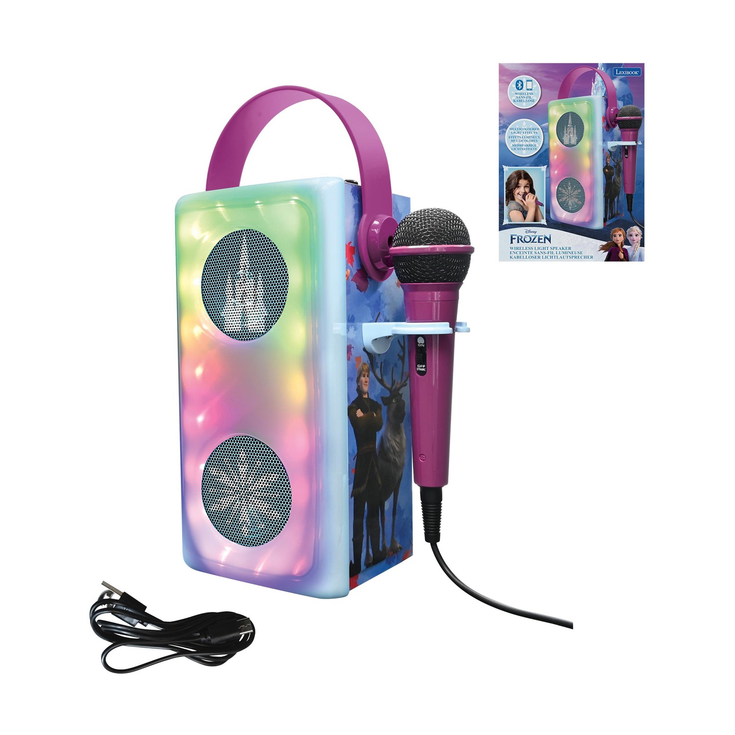 Lexibook: iParty - Frozen Wireless Light Speaker (25.BTP185FZZ)
