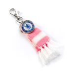 Carat Shop Chelsea FC - Pink Stripe Scarf and Logo Backpack Hanger (CFCBH003) – imagine 2