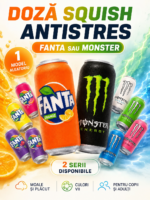Squishy Fanta – jucărie antistres tip doză, model aleatoriu
