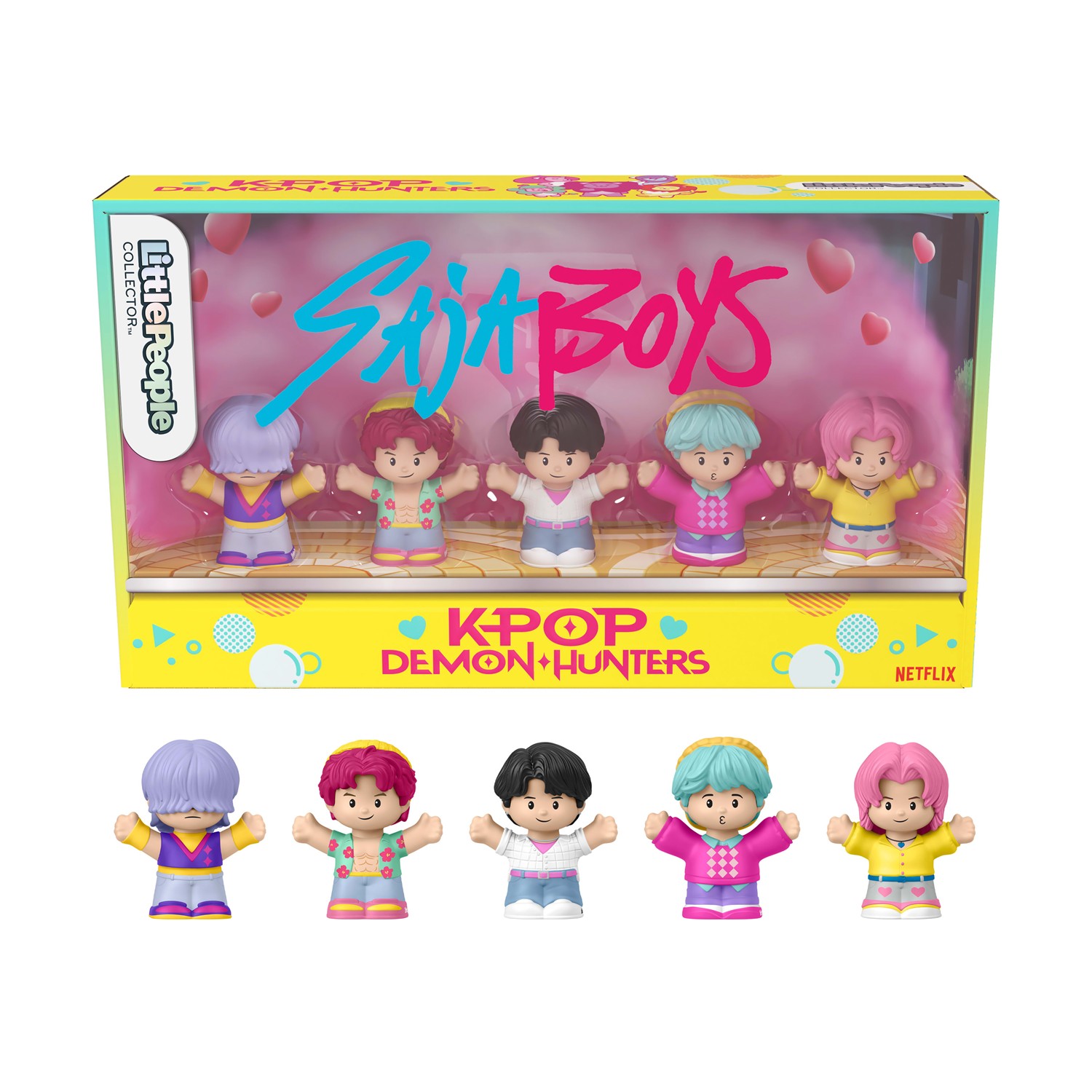 Fisher-Price Little People: Collectible Figures K-Pop Demon Hunters Saja Boys (JRM88)