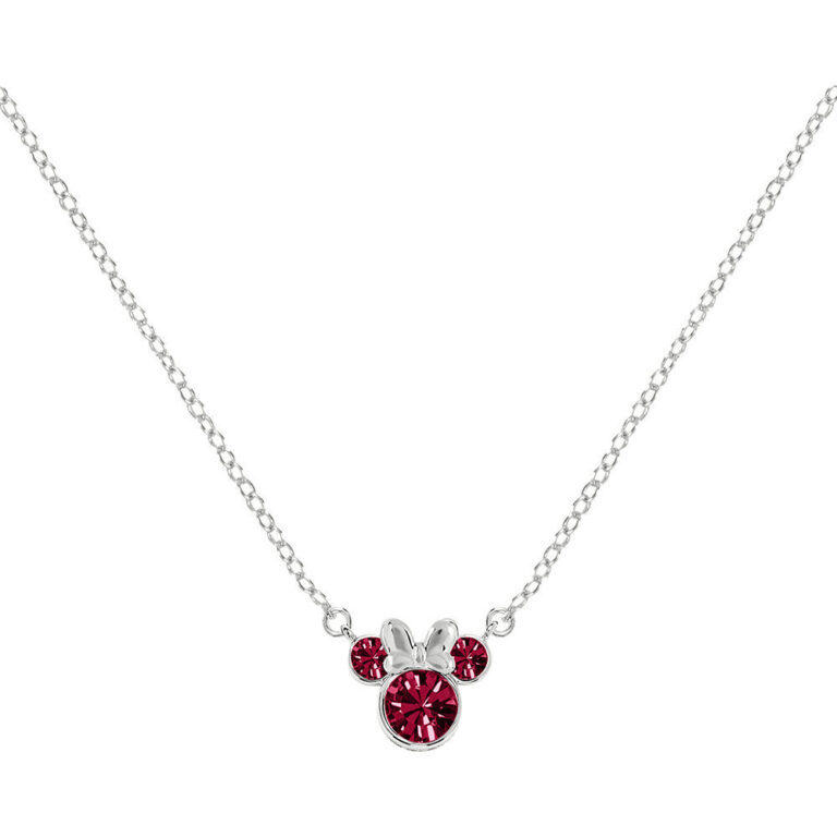 Disney Minnie July sterling silver necklace