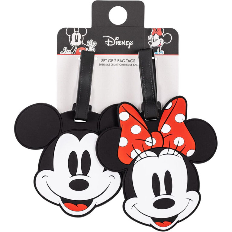 Disney Mickey & Minnie set of 2 luggage labels
