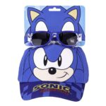 Sonic The Hedgehog set cap + sunglasses