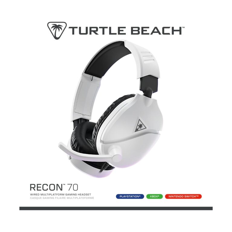 Turtle Beach: Recon 70 – Wired Gaming Headset [For XBOX, PS, Switch, PC, mobile] (Color: White)
