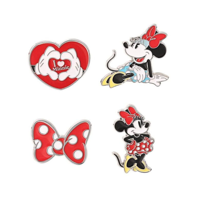 Disney Minnie 4 pin badge set
