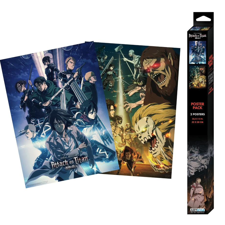 Attack On Titan set 2 posters